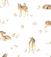 OH DEER - Papier peint enfant - Motif faons vintage